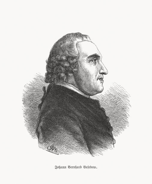 istock Johann Bernhard Basedow (1724-1790), German theologian, wood engraving, published 1893 1284431634