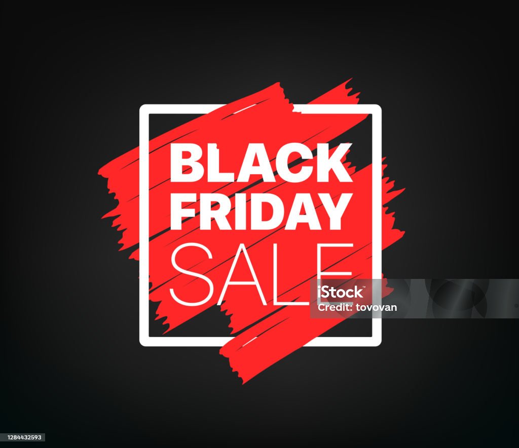 Black Friday bieden vector banner - Royalty-free Black Friday vectorkunst