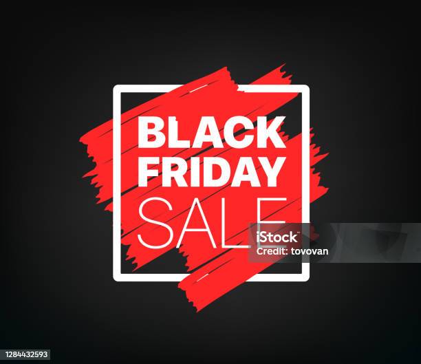 Black Friday Bieden Vector Banner Stockvectorkunst en meer beelden van Black Friday - Black Friday, Logo, Badge