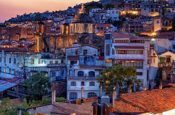 night view Taxco city , Mexico