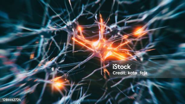 Neuron System Disease Stock Photo - Download Image Now - Brain, Human Nervous System, Multiple Sclerosis