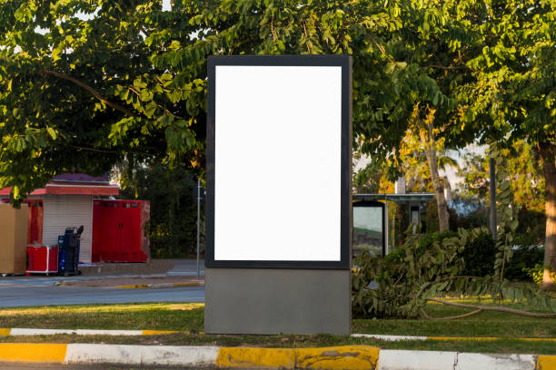 istock Billboards on the road, empty billboards used in the city 1284443383