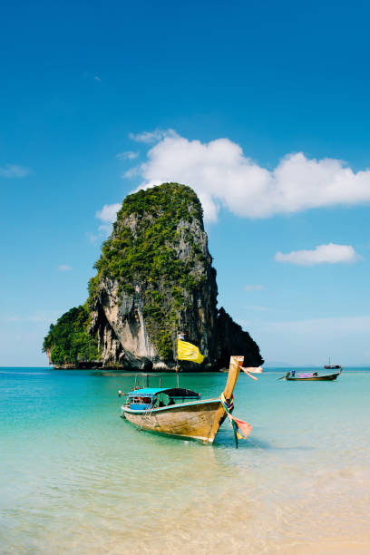 istock Boat on the asian beach 1284444625