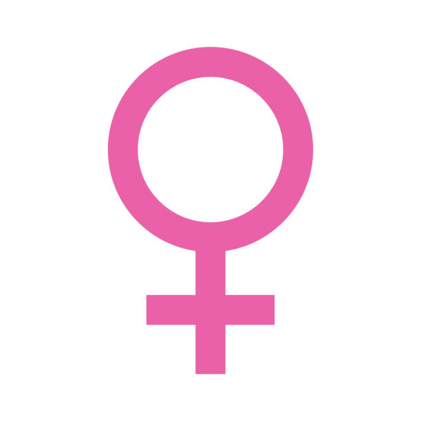 illustrazioni stock, clip art, cartoni animati e icone di tendenza di simbolo femminile su sfondo trasparente - female symbol