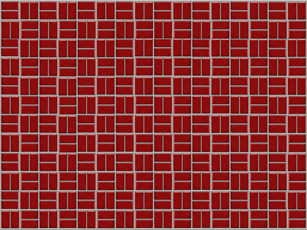 istock Illustration of a floor or wall with bricks laid in the wasketweave pattern 1284450492