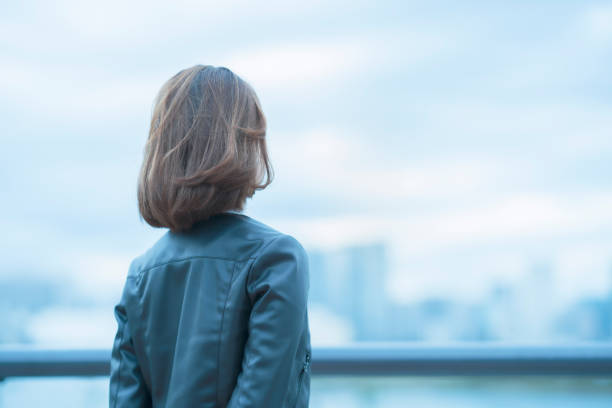 Woman looking into the distance
