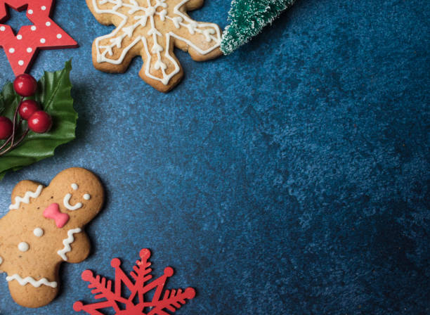 istock Gingerbread cookies,Christmas holidays background 1284452141