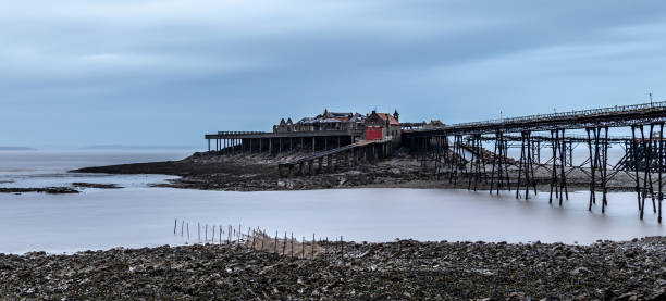 Abandoned pier stock photo
