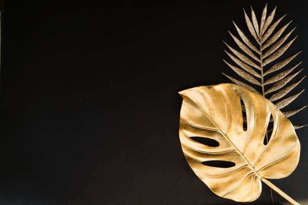 istock Golden tropial leaves 1284456668