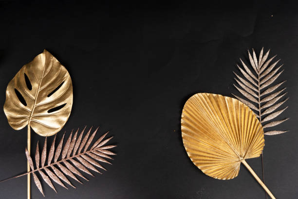 istock Golden tropial leaves 1284457702