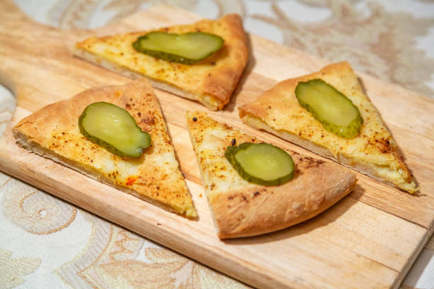 istock Baked cheese pie with a delicious crust 1284459892