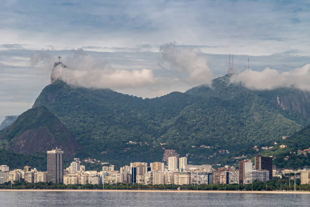 弗拉門戈區天際線,里約熱內盧,巴西。 - flamengo 個照片及圖片檔