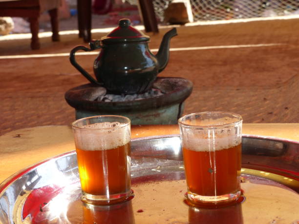 istock Two cups of Moroccan desert tea. 1284468027