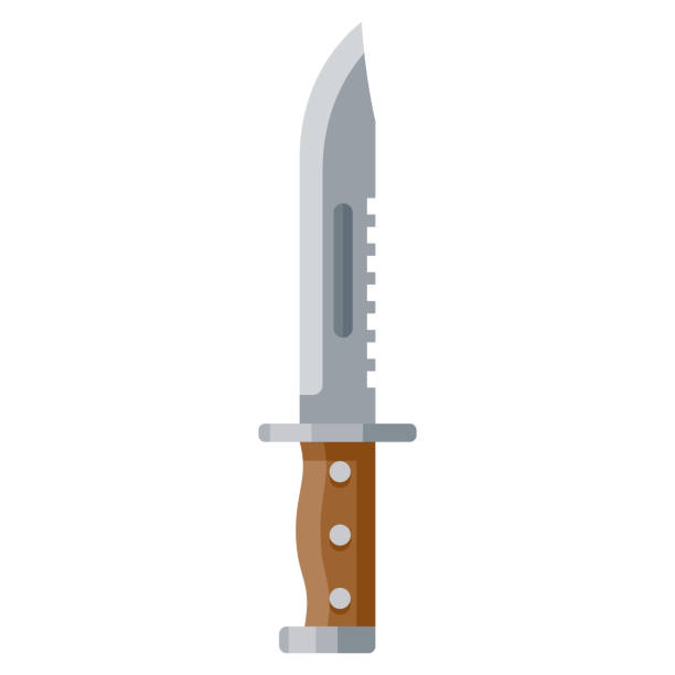 Knife Icon On Transparent Background Stock Illustration - Download Image  Now - Knife - Weapon, Blade, Transparent Background - iStock