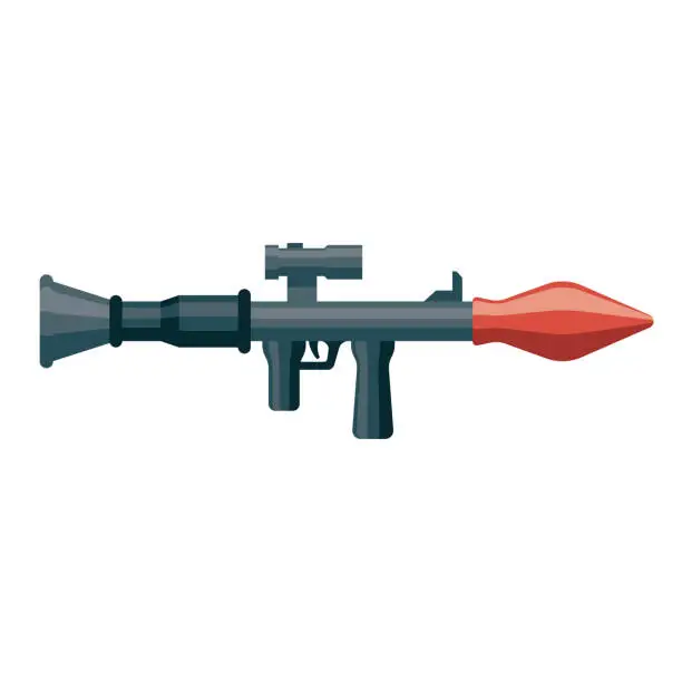 Vector illustration of Rocket Launcher Icon on Transparent Background
