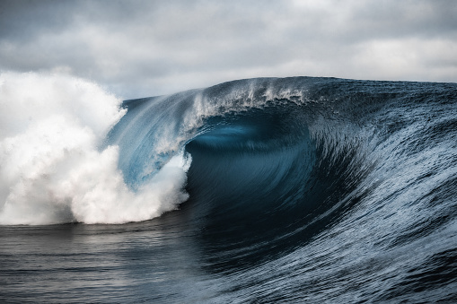 Powerful Tahitian Wave