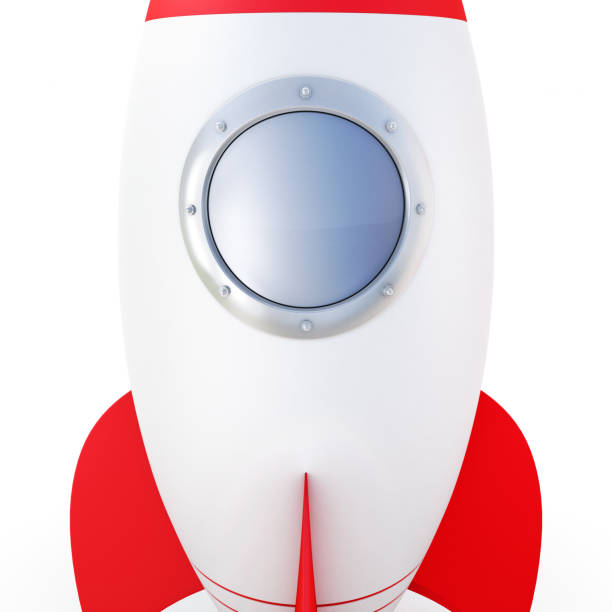 istock Window of the cartoon styled space rocket 1284481980