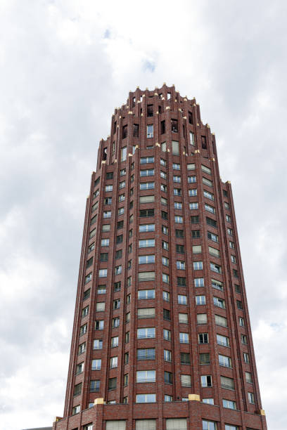 istock Red brick building near to the river 1284485990