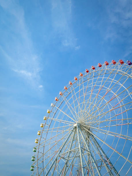 istock The Ferris Wheel Over Blue Sky 1284490903