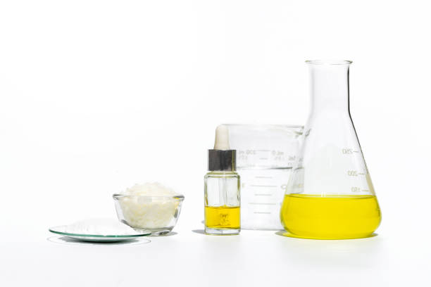 Bio laboratory for natural product, herbal, medicine, herb and botanical concepts. Organic skincare and cosmetic.