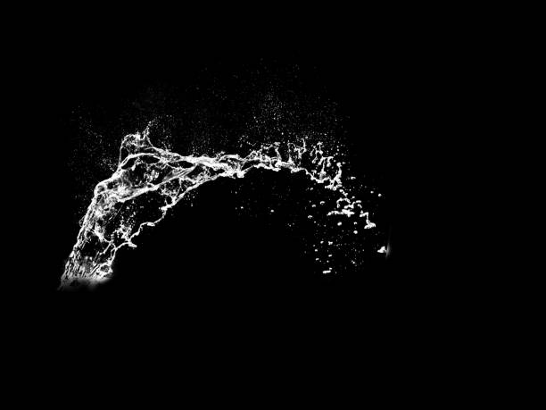 istock Water splash on The black background 1284498147