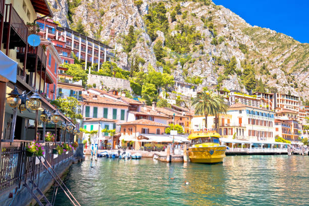 istock Limone sul Garda turquoise harbor and waterfront view 1284501141