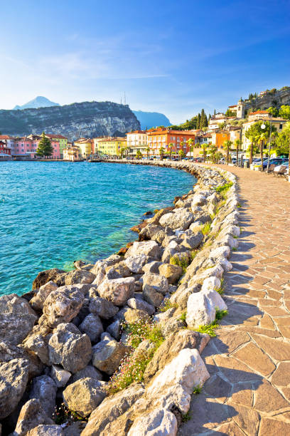 istock Town of Torbole on Lago di Garda waterfront view 1284501920