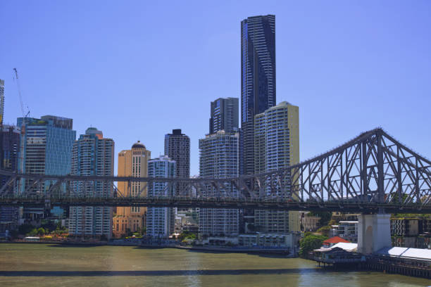 istock Australian Brisbane city story bridge river 1284503098