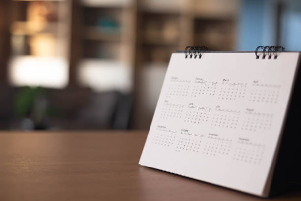 istock Calendar Event Planner is busy.calendar,clock to set timetable organize schedule,planning for business meeting or travel planning concept. 1284506633