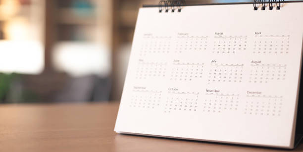 istock Calendar Event Planner is busy.calendar,clock to set timetable organize schedule,planning for business meeting or travel planning concept. 1284506642
