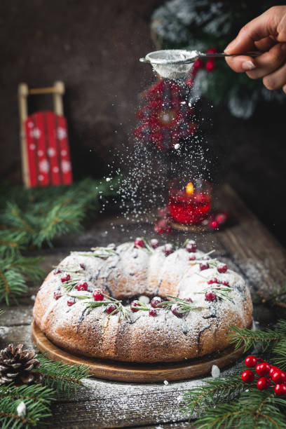 istock Homemade christmas cake 1284514297