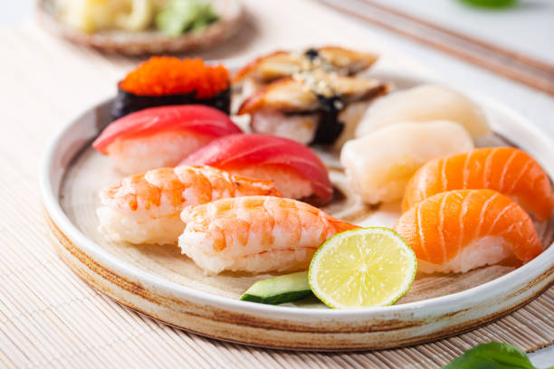 istock Set of sushi and maki 1284514319