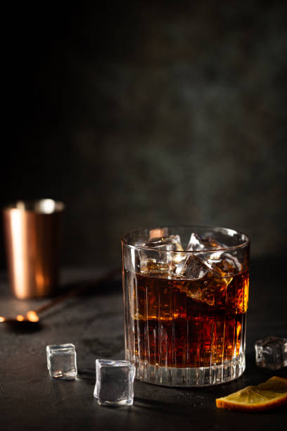 istock Glass of cola with ice 1284514363