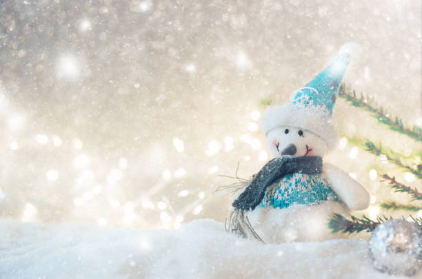 istock Happy toy snowman 1284514784