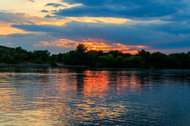 istock View of the Dnieper river at sunset 1284515894