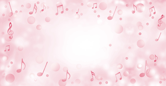 Glittering musical note illustration