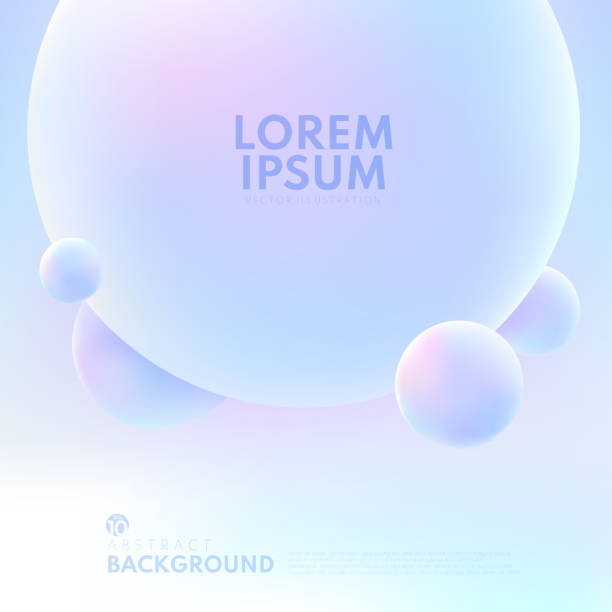 Abstract 3D liquid fluid circles hologram color beautiful background. Creative minimal buble trendy gradient template for cover brochure, flyer, poster, wallpaper, banner web. Abstract 3D liquid fluid circles hologram color beautiful background. Creative minimal buble trendy gradient template for cover brochure, flyer, poster, wallpaper, banner web. Vector illustration buble stock illustrations