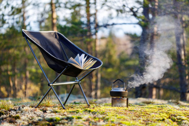 istock Outdoor camping equipment close-up. 1284533904