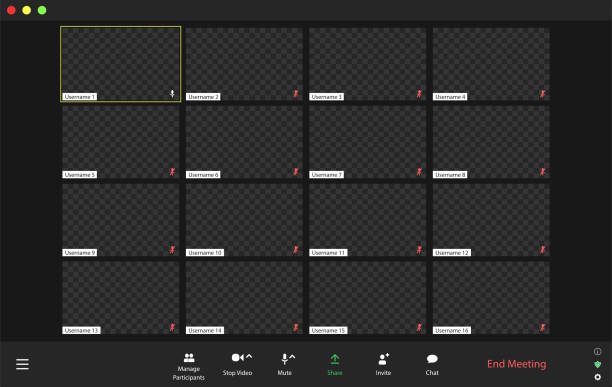 6,000+ Zoom Meeting Template Stock Illustrations, Royalty-Free Vector