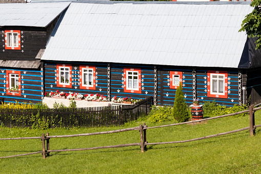 folk architecture in Zdar under Belianske Tatras, Slovakia