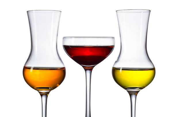The glasses have red wine in them.