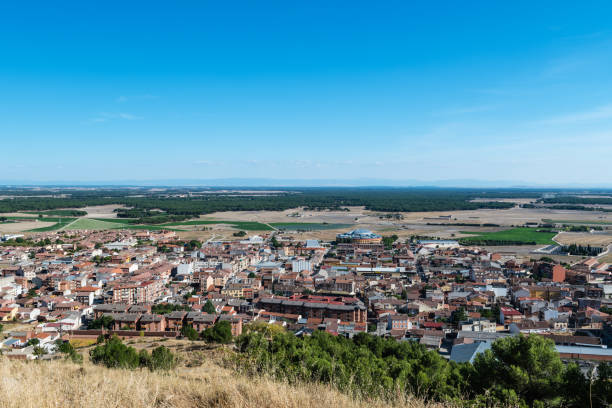 istock Aerial view of Iscar in Valladolid 1284546127