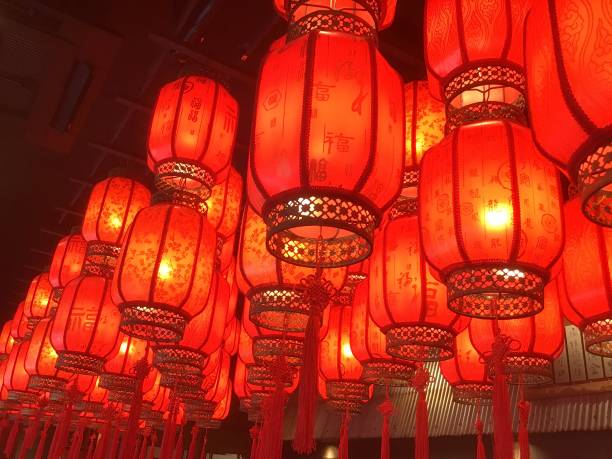 istock Many red lanterns in Taiwan 1284547318