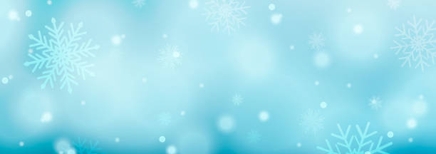 istock Christmas background with snowflakes, starbursts, sparkles and light vector effect for luxury greeting card.Vector 1284548348
