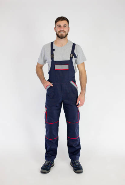 istock Portrait of smiling construction worker 1284549585