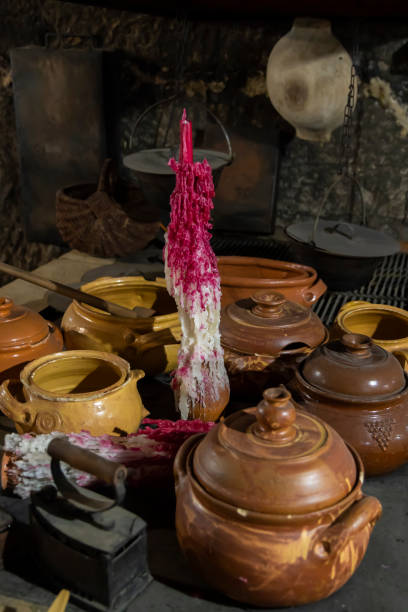 istock dishes in a medieval tavern, Hungary 1284553756