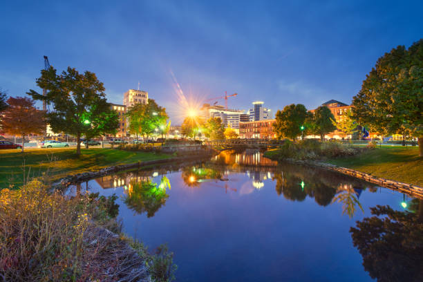 istock Kalamazoo, Michigan, USA Cityscape 1284558016