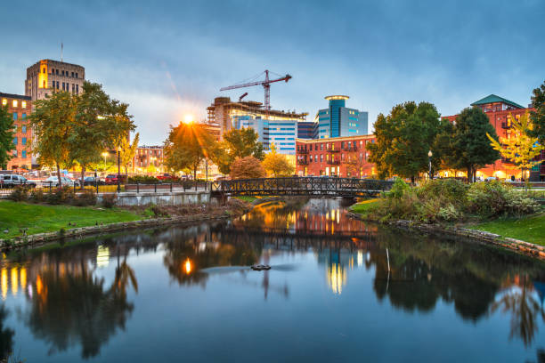 istock Kalamazoo, Michigan, USA Cityscape 1284558036