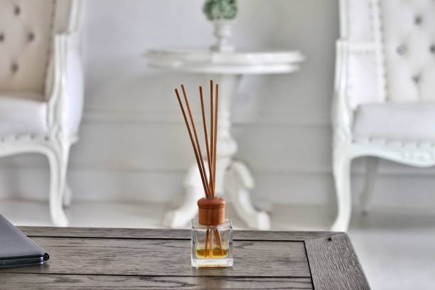 istock Air freshener on a wooden table 1284567409