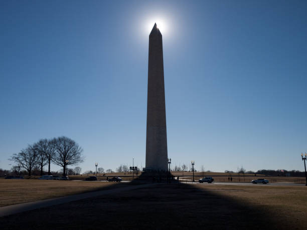 istock Sun halo around Washington Monument on a clear day 1284575475